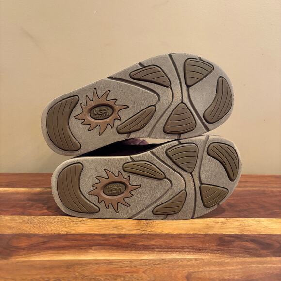 Ugg Moc Toe Tall Suede Shearling Lined Winter Warm Boot, Purple, Women’s US 7 - Picture 4 of 6